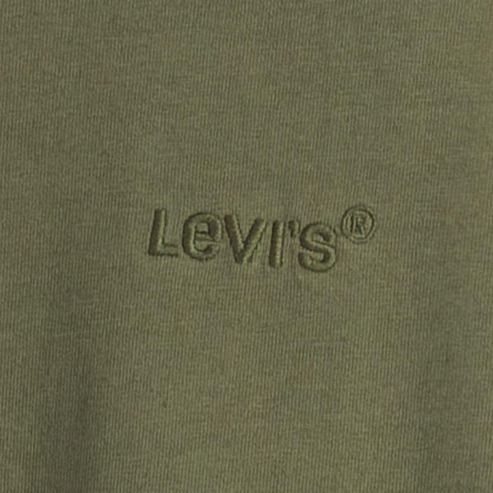 Levis 男款 長袖T恤 精工漂染工藝 刺繡Logo 麝香綠 A0642-0028-細節圖2
