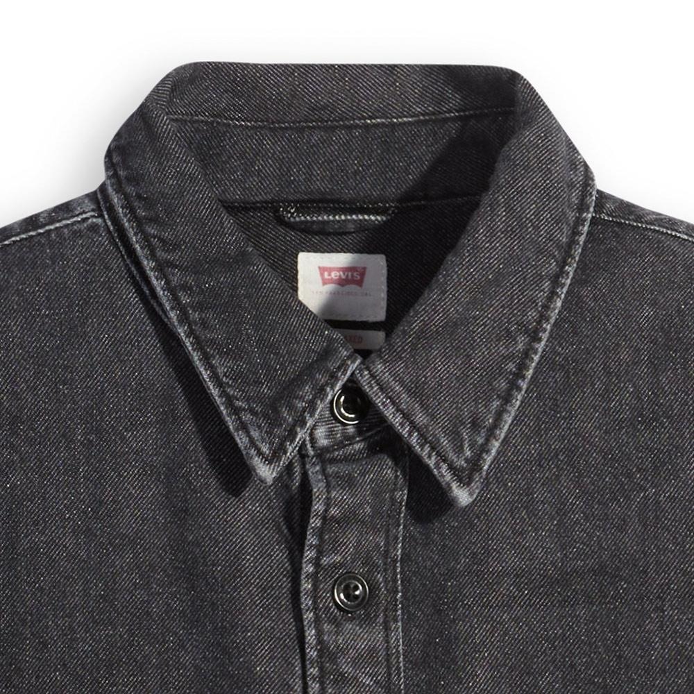 Levis 男款 牛仔襯衫 精工黑石洗 寒麻纖維 A1919-0009-細節圖2