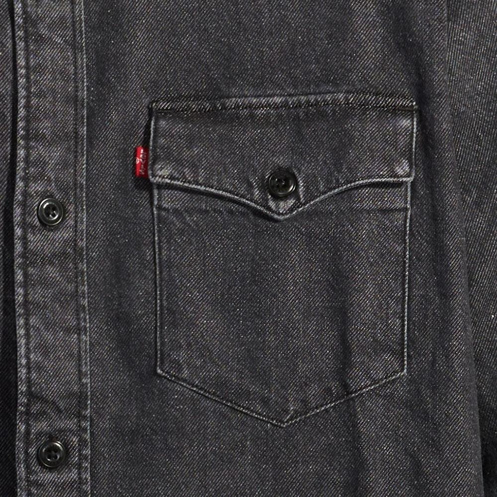 Levis 男款 牛仔襯衫 精工黑石洗 寒麻纖維 A1919-0009-細節圖3