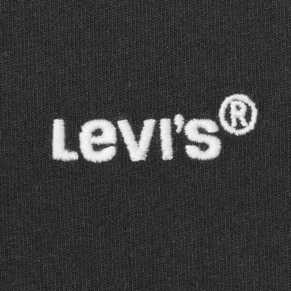 Levis 男款 長袖T恤 精工刺繡Logo 魚子黑 A0642-0001-細節圖2