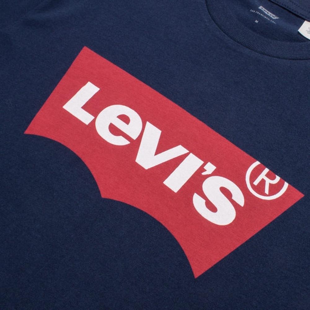 Levis 男款 短袖T恤 長青款 Batwing LOGO 藍 17783-0139🔥-細節圖2