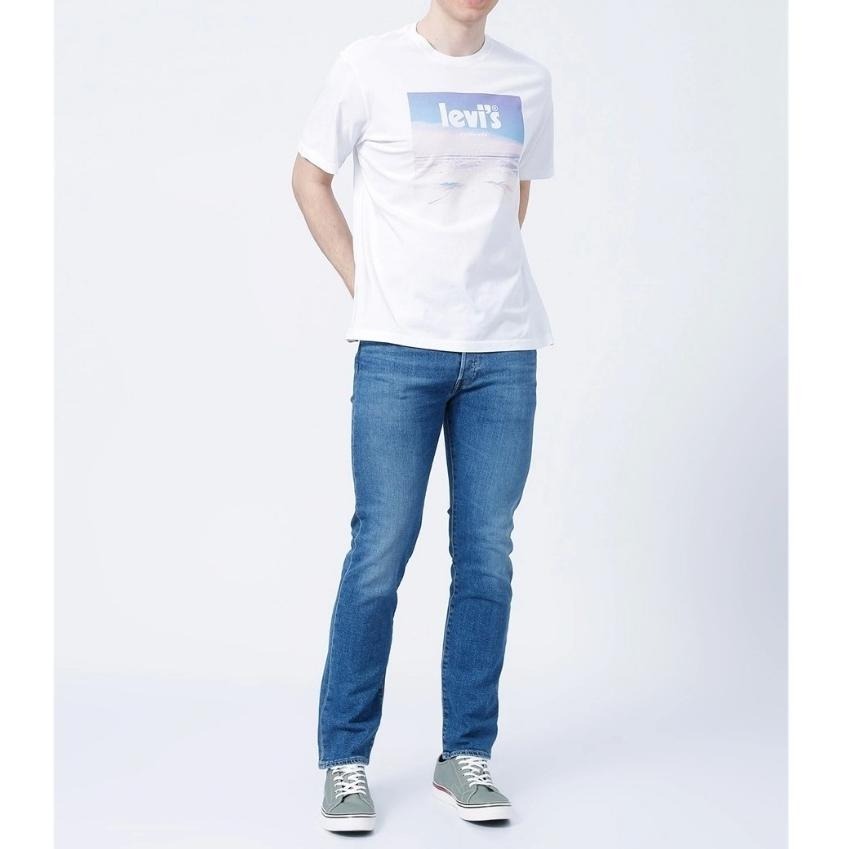 Levis 男款 短袖T恤 加州海灘風景印花 白 16143-0484🔥-細節圖8