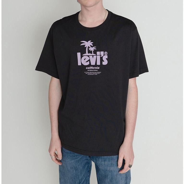 Levis 男款 短袖T恤 棕櫚樹造型Logo 黑 16143-0485🔥-細節圖6
