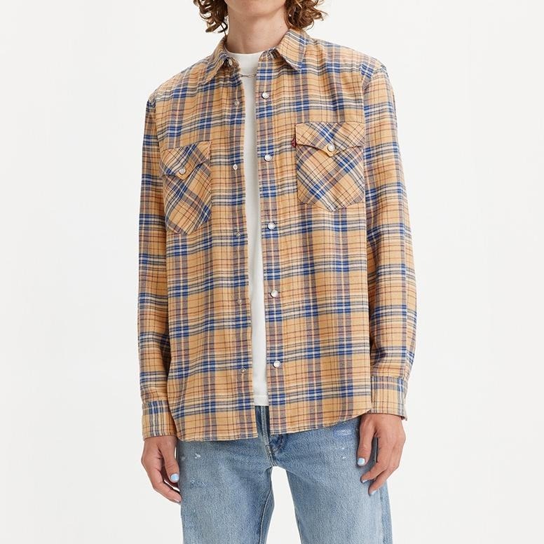Levis 男款 格紋襯衫 歐式復古風 格紋金線設計 休閒版型 A1919-0019🔥-細節圖7
