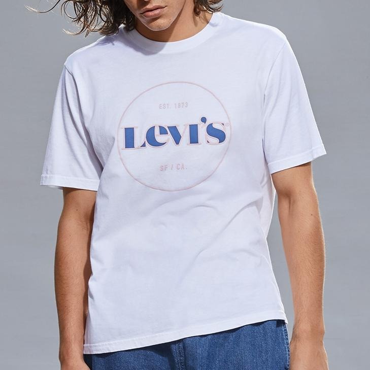 Levis 男款 短袖T恤 復古摩登Logo 白 16143-0136🔥-細節圖6