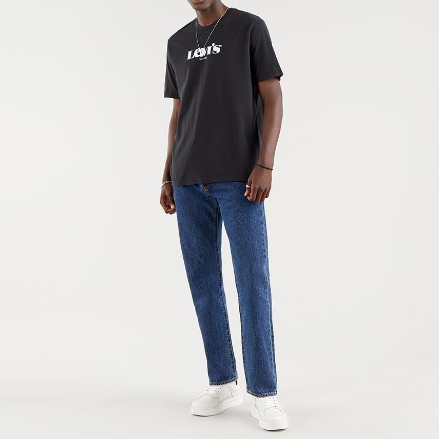 Levis 男款 短袖T恤 摩登復古Logo 魚子黑 16143-0084🔥-細節圖7