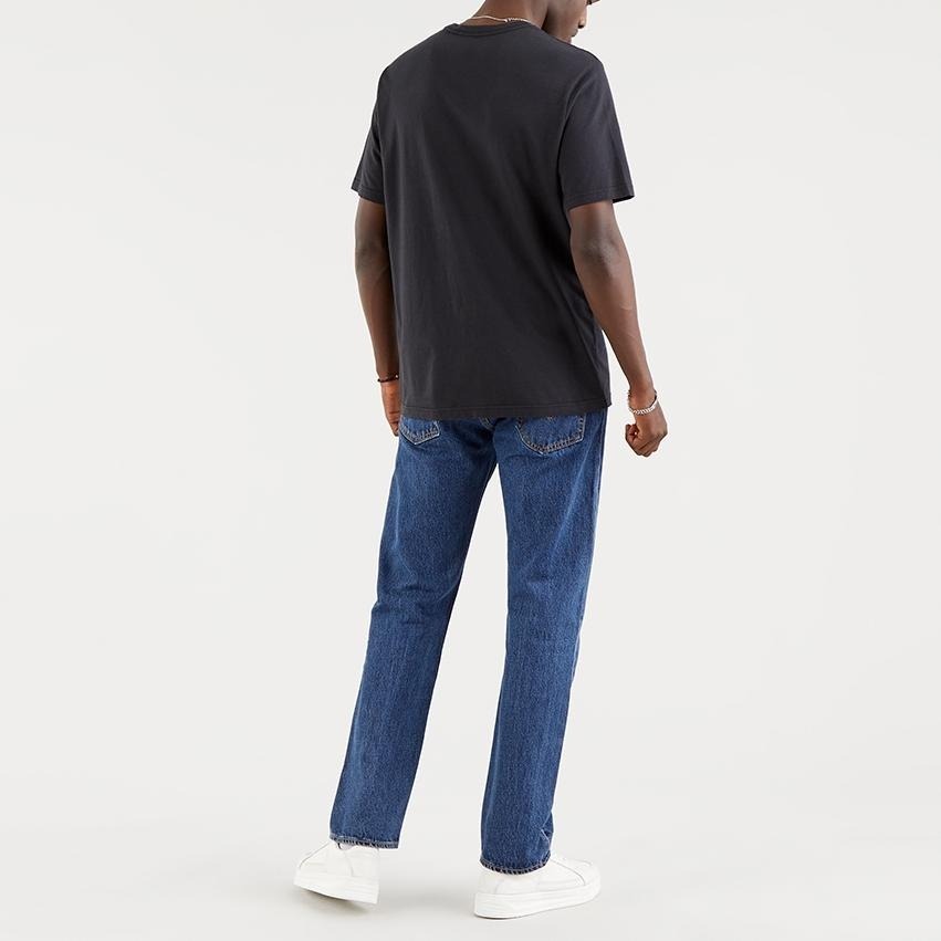 Levis 男款 短袖T恤 摩登復古Logo 魚子黑 16143-0084🔥-細節圖8