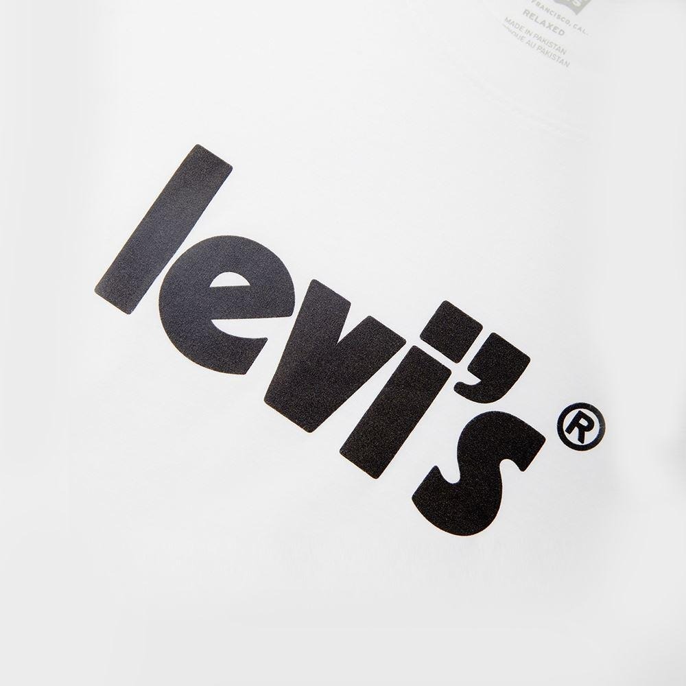 Levis 男款 短袖T恤 質感麂皮復古Logo 白 16143-0390🔥-細節圖6