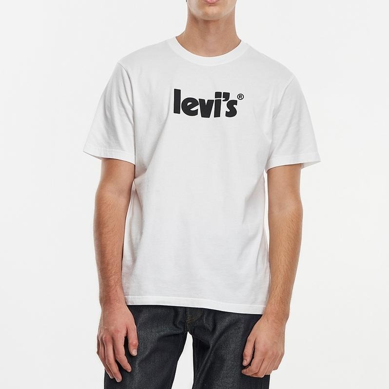 Levis 男款 短袖T恤 質感麂皮復古Logo 白 16143-0390🔥-細節圖7