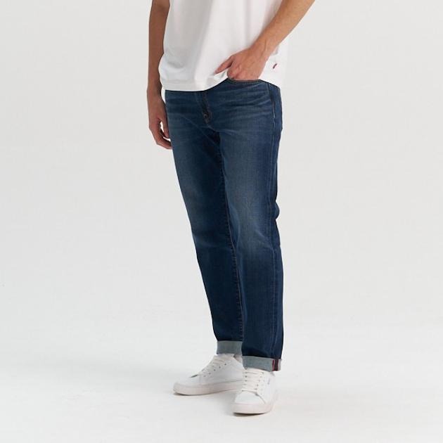 Levis 男款 502 舒適錐形窄管牛仔褲 赤耳 深藍水洗 29507-1675-細節圖8