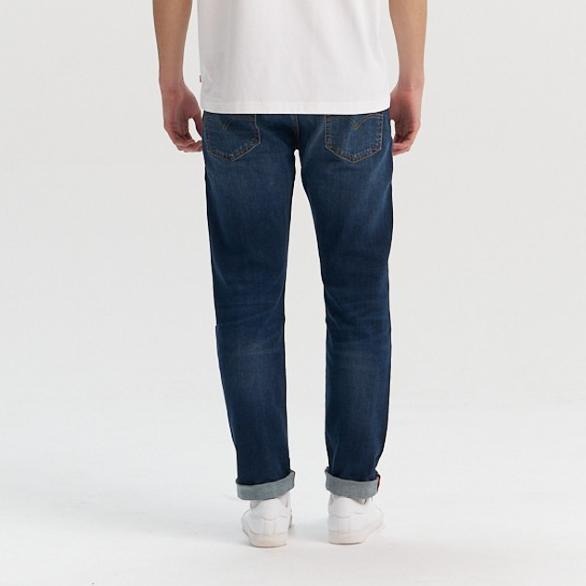 Levis 男款 502 舒適錐形窄管牛仔褲 赤耳 深藍水洗 29507-1675-細節圖9