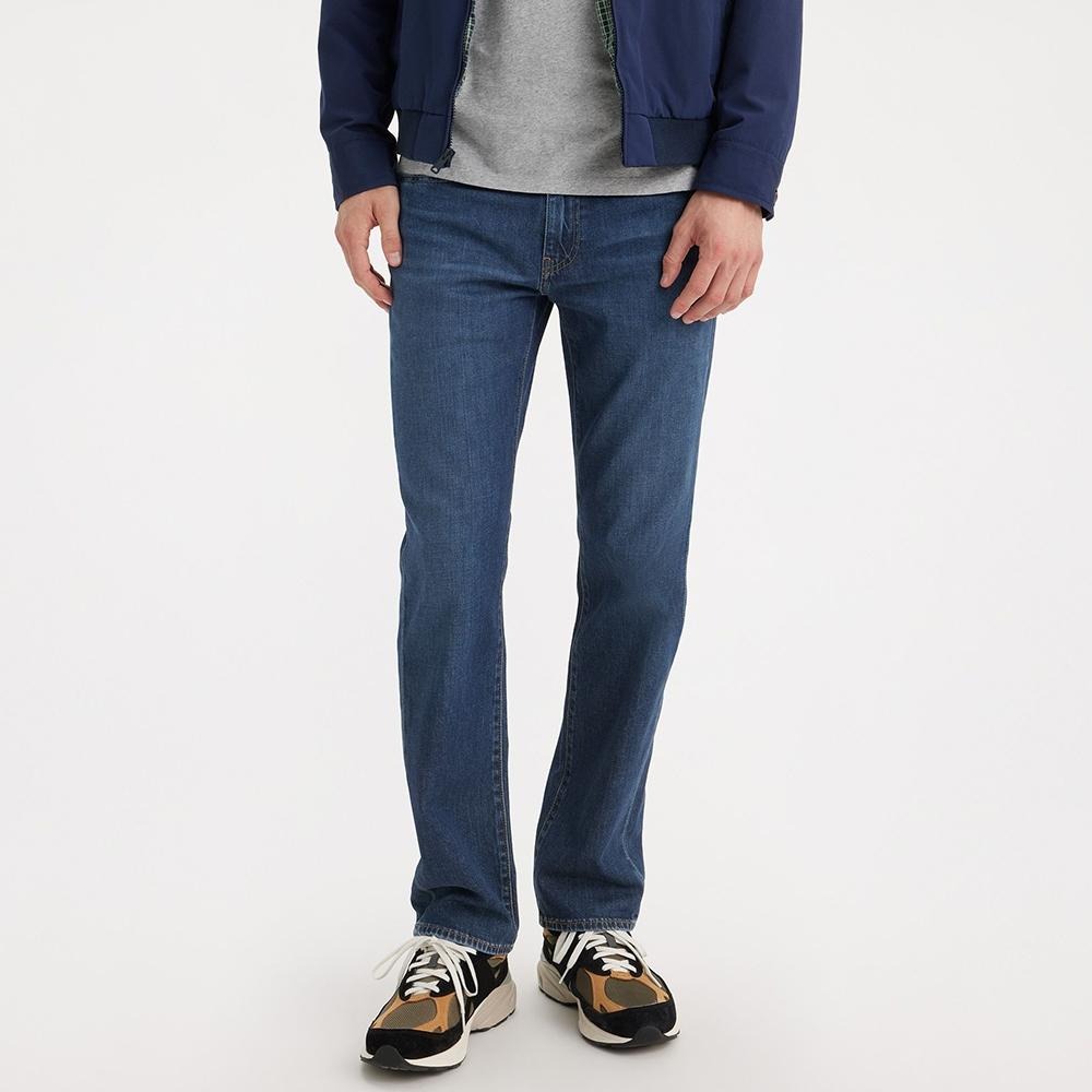 Levis 男款 514 舒適直筒牛仔褲 涼感丹寧 深藍洗色 00514-1766-細節圖7