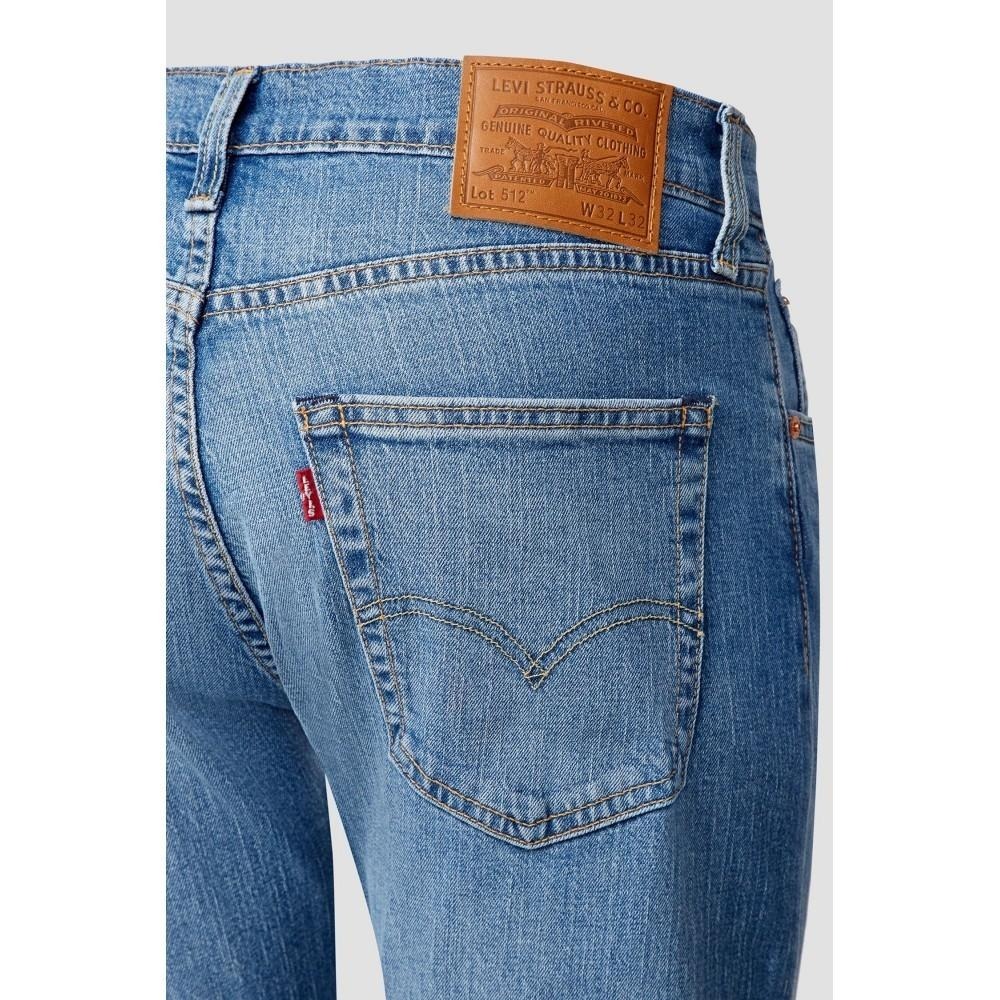 Levis 男款 512 合身錐形牛仔褲 精工淺藍染石洗 28833-1152*🔥-細節圖3