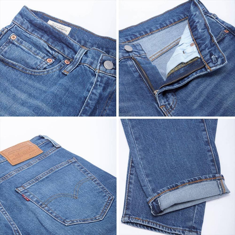Levis 男款 512 合身錐形牛仔褲 精工中藍刷白 28833-0731🔥-細節圖2