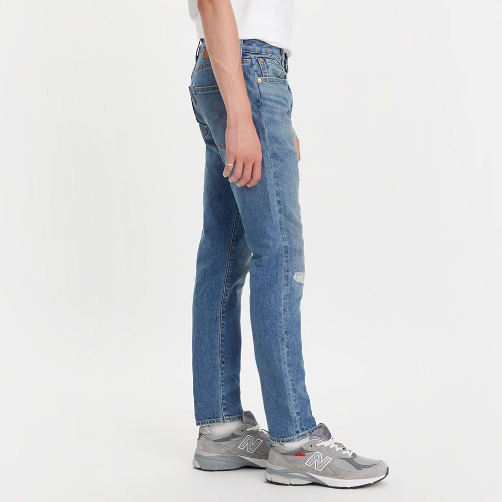 Levis 男款 512 合身錐形牛仔褲 赤耳 精工多重刷破補丁工藝 28833-1160🔥-細節圖8