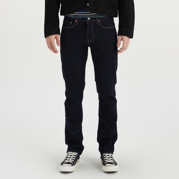 Levis 男款 511 修身窄管牛仔褲 原色深藍 04511-2406-細節圖7
