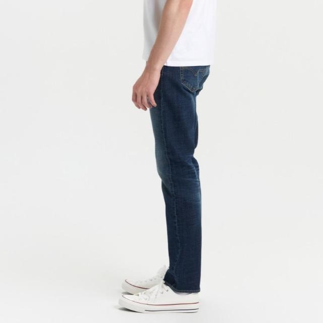 Levis 男款 511 修身窄管牛仔褲 赤耳莫代爾 深藍水洗 04511-6376-細節圖8