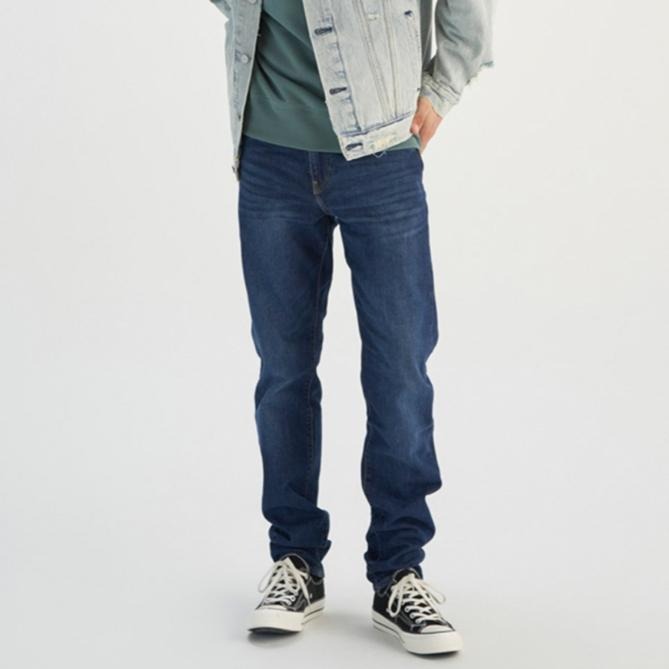 Levis 男款 502 舒適錐形窄管牛仔褲 深藍刷白 29507-1372*🔥-細節圖6