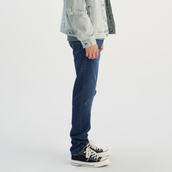 Levis 男款 502 舒適錐形窄管牛仔褲 深藍刷白 29507-1372*🔥-細節圖7