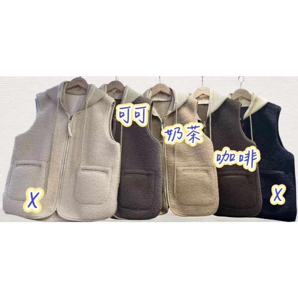 羊羔毛拉鍊背心-規格圖3