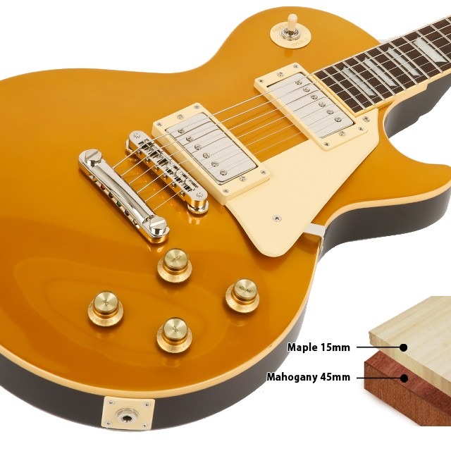 韓國第一品牌電吉他 CORONA PRESTIGE STANDARD GOLD TOP LP22 GT 雙雙 金色-細節圖2