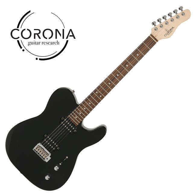 韓國第一品牌電吉他 CORONA MODERN STANDARD T T22F/L BLK TELE 雙雙 黑色-細節圖5