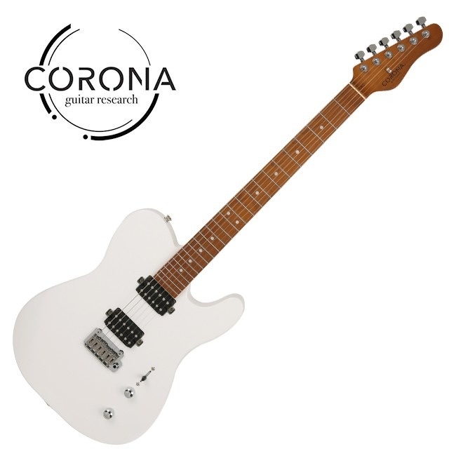 韓國第一品牌電吉他 CORONA MODERN PLUS T T24 OWT TELE24格烤楓木指板 奧林匹克白-細節圖3
