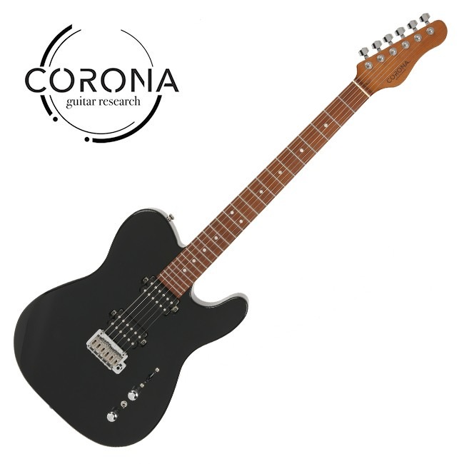 韓國第一品牌電吉他 CORONA MODERN PLUS T T24 BLK TELE24格烤楓木指板 黑色-細節圖5