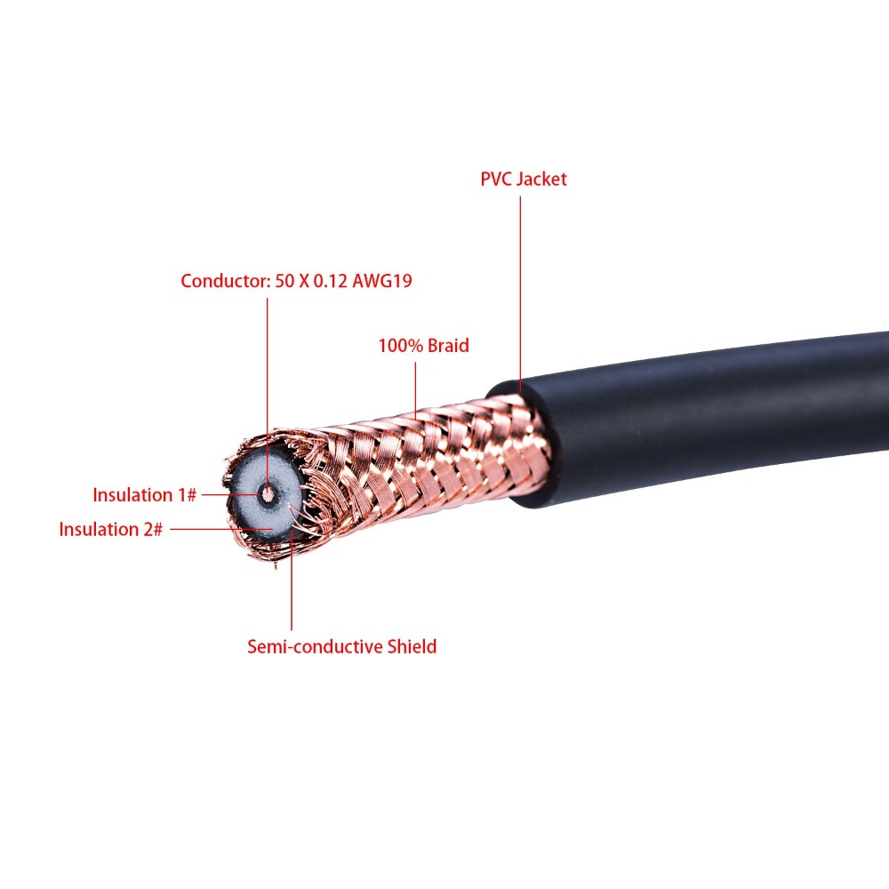 錄音室級別導線   IVU STUDIO CABLE 吉他導線 3米雙直頭（3M-S/S)-細節圖4