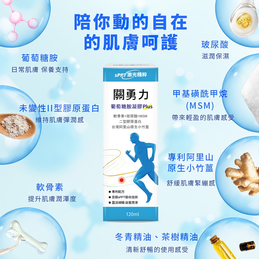 🏳️‍🌈健康鑫人生🏳️‍🌈 【sPPT®激光精粹】關勇力葡萄糖胺凝膠PLUS 50ML-細節圖3